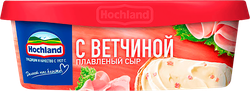 Сыр плавленый HOCHLAND с ветчиной 55%, без змж, 200г