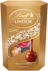 Конфеты LINDT Lindor Ассорти из молочного шоколада, 200г