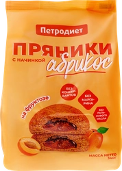 Пряники ПЕТРОДИЕТ с абрикосом, на фруктозе, 340г