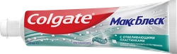 Зубная паста COLGATE Макс Блеск Кристальная мята с отбеливающими пластинками для свежего дыхания и отбеливания зубов, 100мл