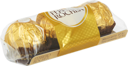Конфеты FERRERO ROCHER из молочного шоколада с кремовой начинкой, 38г