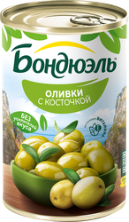 Оливки с косточкой БОНДЮЭЛЬ, 314мл