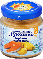 Пюре рыбно-овощное БАБУШКИНО ЛУКОШКО Горбуша с картофелем, с 8 месяцев, 100г