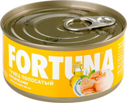 Тунец FORTUNA кусочки в масле, 185г