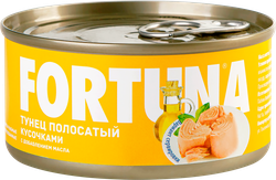 Тунец FORTUNA кусочки в масле, 185г