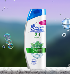 Шампунь-бальзам против перхоти HEAD&SHOULDERS Ментол 2в1, 400мл