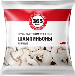 Шампиньоны 365 ДНЕЙ резаные, 400г