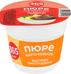 Изображение товара Пюре картофельное 365 ДНЕЙ со вкусом говядины, 
40г