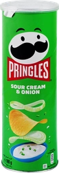 Чипсы картофельные PRINGLES Сметана и лук, 165г