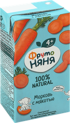 Нектар ФРУТОНЯНЯ Морковь с мякотью, с 4 месяцев, 200мл