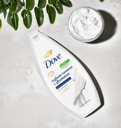 Гель для душа DOVE Глубокое питание и увлажнение, бессульфатный, 250мл