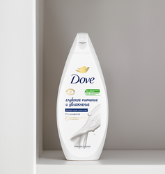 Гель для душа DOVE Глубокое питание и увлажнение, бессульфатный, 250мл
