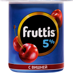 Продукт йогуртный FRUTTIS Вишня/Черника 5%, без змж, 115г