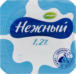 Продукт йогуртный CAMPINA Нежный с соком персика 1,2%, без змж, 100г