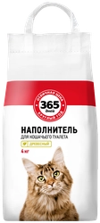 Наполнитель древесный для кошачьего туалета 365 ДНЕЙ, (6.5л) 4кг