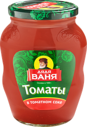 Томаты в томатном соке ДЯДЯ ВАНЯ, 680г