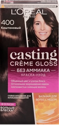 Краска-уход для волос CASTING CREME GLOSS 400 Каштан, без аммиака, 180мл