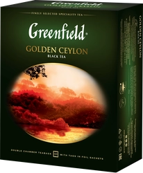 Чай черный GREENFIELD Golden Ceylon Цейлонский, 100пак