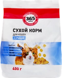 Корм сухой для кошек 365 ДНЕЙ с рыбой, 400г