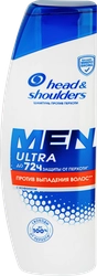 Шампунь для волос мужской HEAD&SHOULDERS Men Ultra против перхоти и выпадения, 400мл