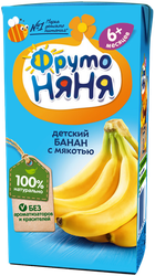 Нектар ФРУТОНЯНЯ Банан с мякотью, с 6 месяцев, 200мл