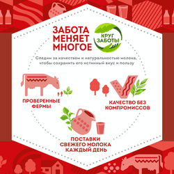 Молоко ультрапастеризованное ДОМИК В ДЕРЕВНЕ 3,2%, без змж, 950г