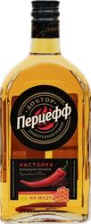 Настойка ДОКТОР ПЕРЦЕФФ горькая на меду, 40%, 0.5л