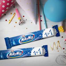 Батончик шоколадный MILKY WAY 1+1 с суфле, 52г