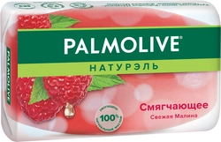 Туалетное мыло PALMOLIVE Натурэль смягчающее со свежей малиной, 90г