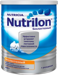 Смесь NUTRILON Безлактозный, с 0 месяцев, 400г