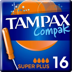 Тампоны TAMPAX Compak Super Plus, с аппликатором, 16шт