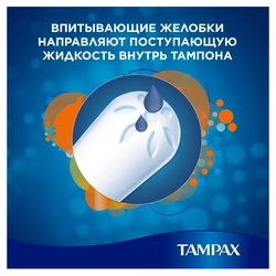 Тампоны TAMPAX Compak Super Plus, с аппликатором, 16шт