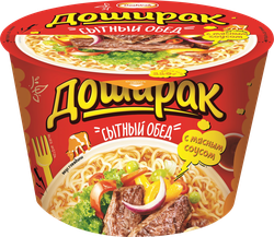 Лапша DOSHIRAK Сытный обед со вкусом говядины, 110г