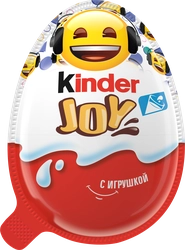 Изделие кондитерское KINDER Joy с хрустящими шариками и игрушкой, 20г