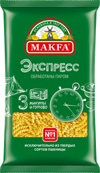Изображение товара Макароны MAKFA Экспресс Спиральки высший сорт, 400г