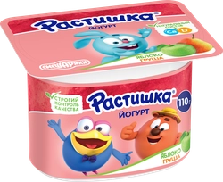 Йогурт для детей РАСТИШКА Яблоко, груша 3%, без змж, 110г