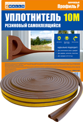 Уплотнитель для окон ADM резиновый Р-профиль, коричневый Арт. 61310