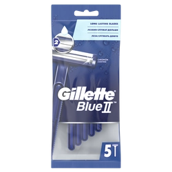 Станок для бритья одноразовый GILLETTE Blue II, 5шт