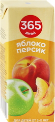 Нектар 365 ДНЕЙ Яблочно-персиковый, 0.2л