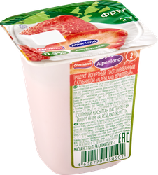Продукт йогуртный EHRMANN Аlpenland Клубника, персик, маракуйя 0,3%, без змж, 95г