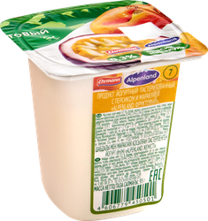 Продукт йогуртный EHRMANN Аlpenland Клубника, персик, маракуйя 0,3%, без змж, 95г