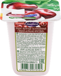 Продукт йогуртный EHRMANN Alpenland Вишня, нектарин, дикий апельсин 0,3%, без змж, 95г