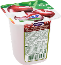 Продукт йогуртный EHRMANN Alpenland Вишня, нектарин, дикий апельсин 0,3%, без змж, 95г