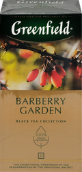 Чай черный GREENFIELD Индийский Barberry Garden, 25пак