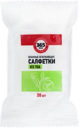 Салфетки влажные 365 ДНЕЙ Ice Tea освежающие, 20шт