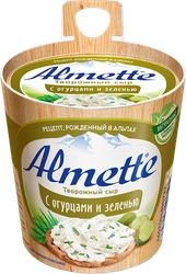 Сыр творожный HOCHLAND Almette с огурцами и зеленью 60%, без змж, 150г