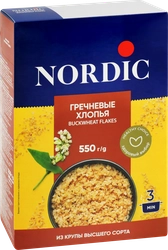 Хлопья гречневые NORDIC, 550г