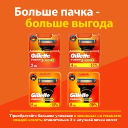 Кассеты сменные для бритья GILLETTE Fusion5 Power, 4шт