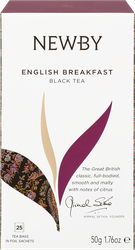 Чай черный NEWBY English Breakfast байховый, 25пак