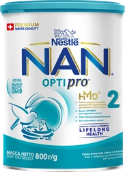 Смесь молочная для роста, иммунитета и развития мозга NAN 2 Optipro, с 6 месяцев, 800г